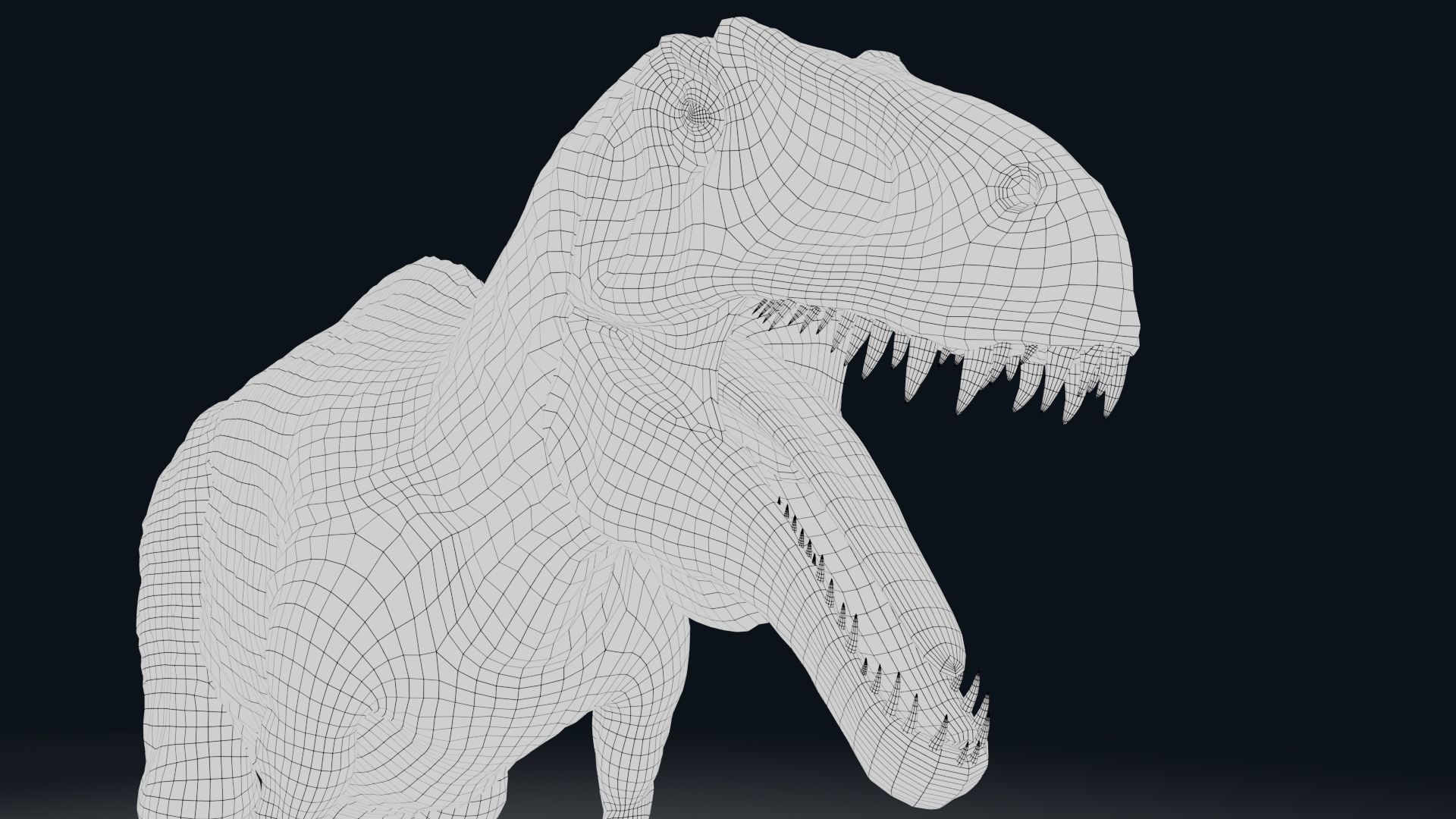 Dinosaur Acrocanthosaurus  Real Dinosaurs Series Low-poly 3D model_24