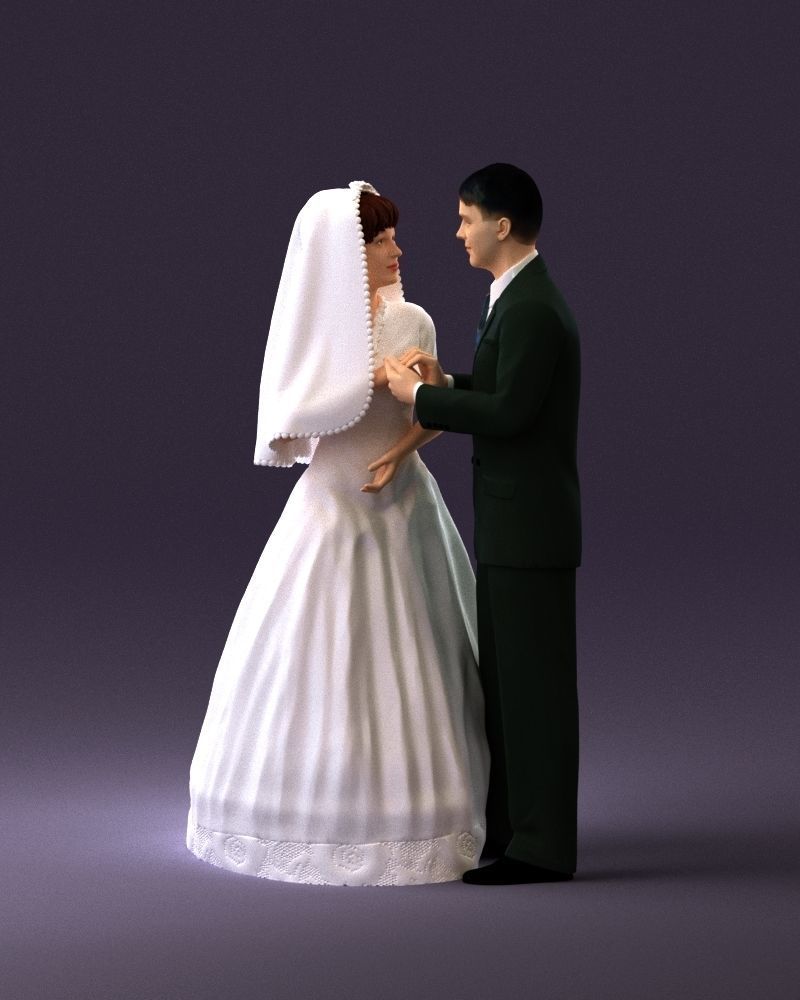 001006 wedding pieces looking on each other 3D model_11