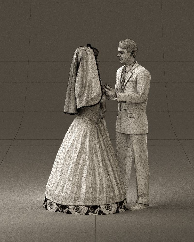 001006 wedding pieces looking on each other 3D model_26