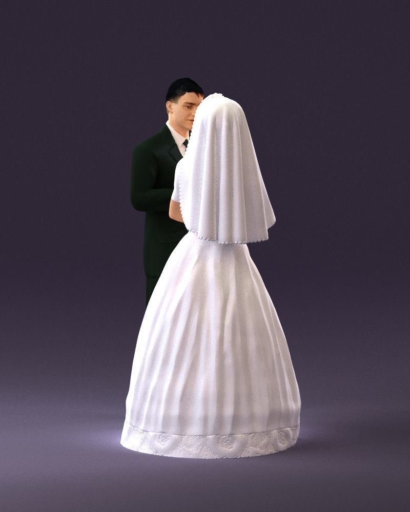 001006 wedding pieces looking on each other 3D model_5