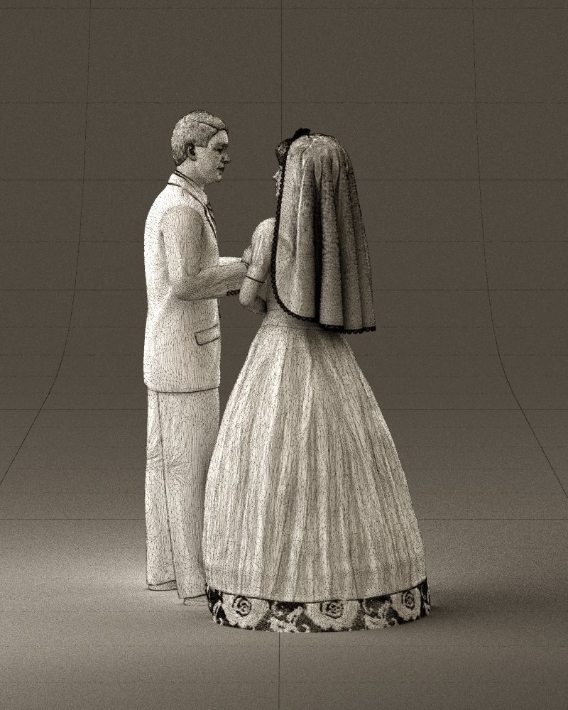001006 wedding pieces looking on each other 3D model_30
