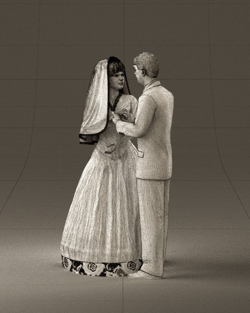 001006 wedding pieces looking on each other 3D model_34