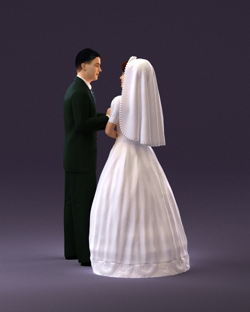 001006 wedding pieces looking on each other 3D model_6