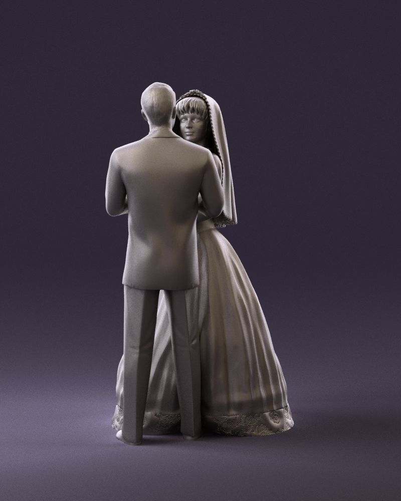 001006 wedding pieces looking on each other 3D model_20