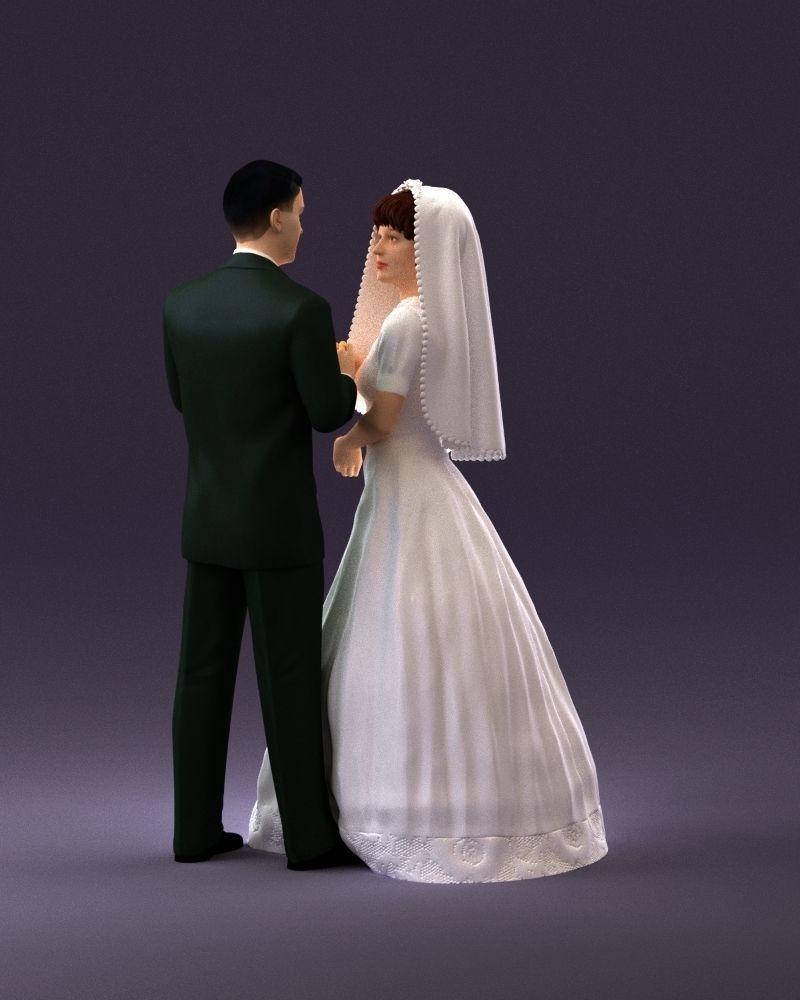 001006 wedding pieces looking on each other 3D Print Ready 3D print model_19