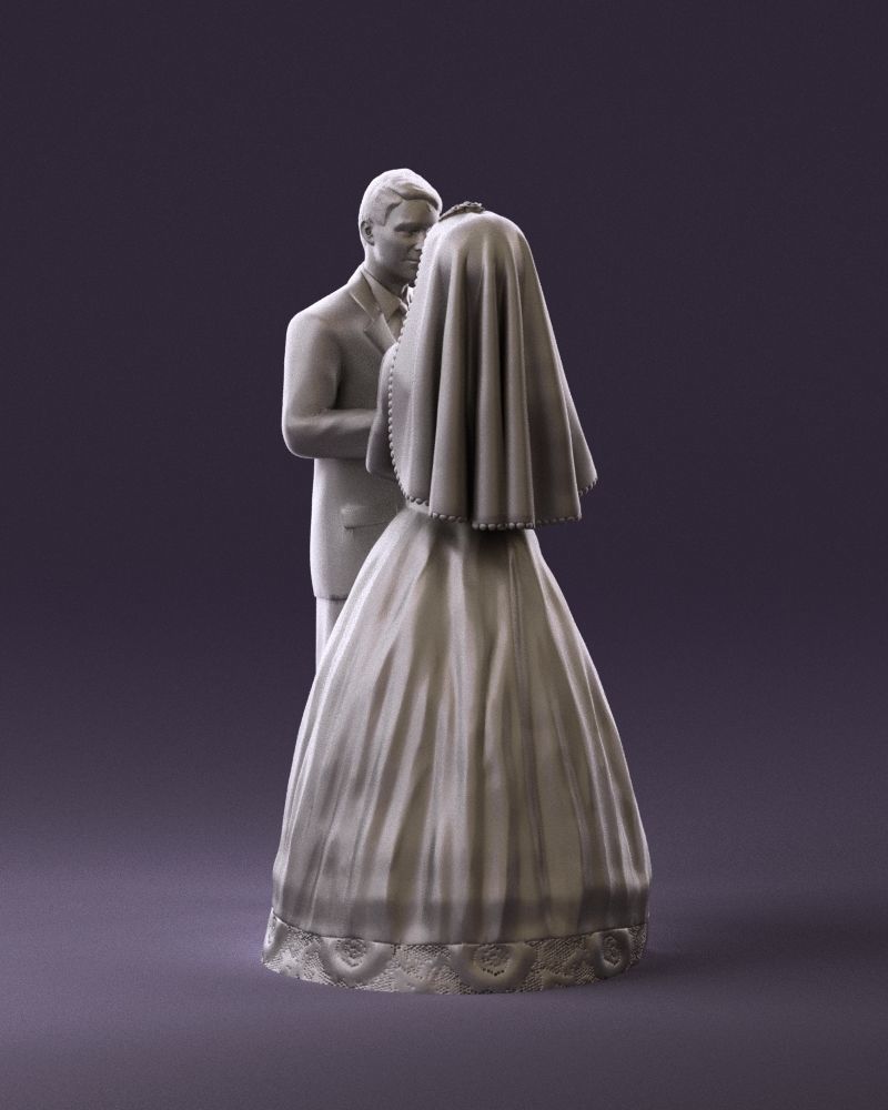 001006 wedding pieces looking on each other 3D Print Ready 3D print model_5