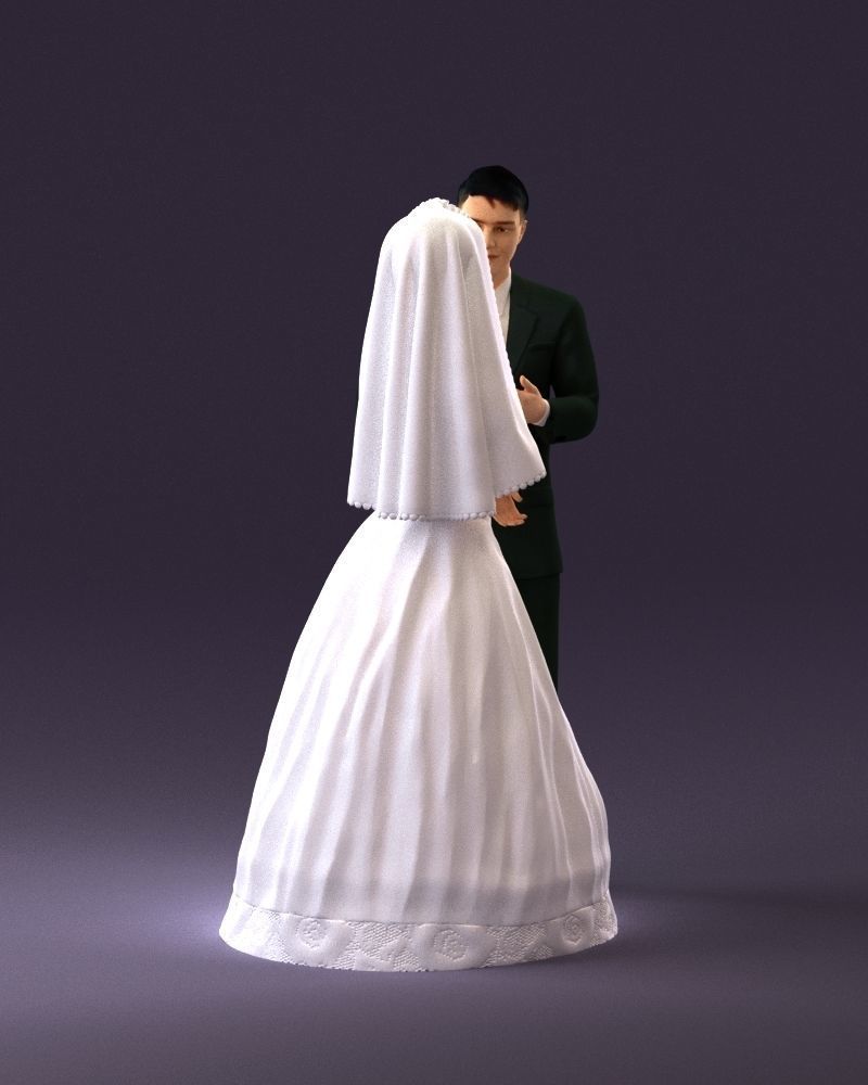 001006 wedding pieces looking on each other 3D Print Ready 3D print model_16