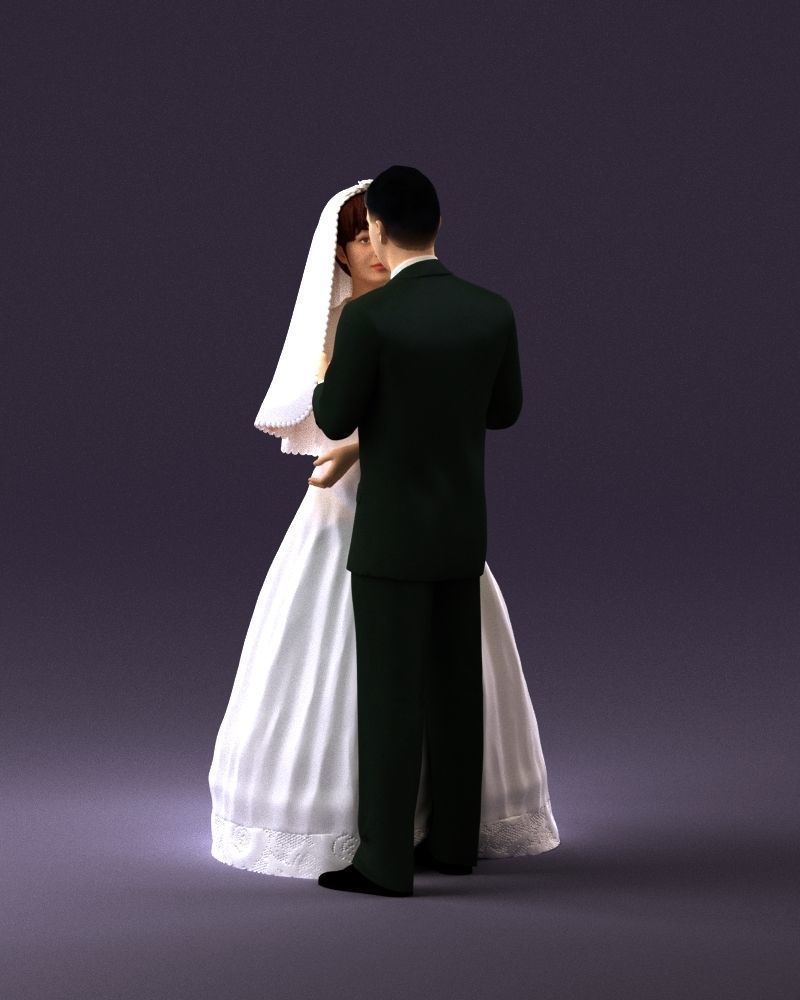 001006 wedding pieces looking on each other 3D Print Ready 3D print model_21