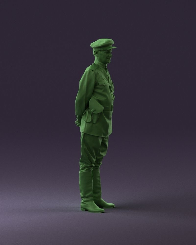 001007 man in officer uniform 3D Print Ready 3D print model_15