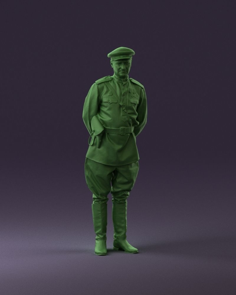 001007 man in officer uniform 3D Print Ready 3D print model_13