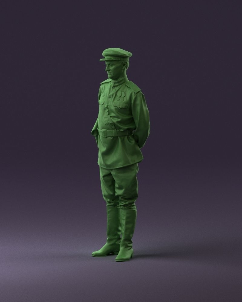 001007 man in officer uniform 3D Print Ready 3D print model_21