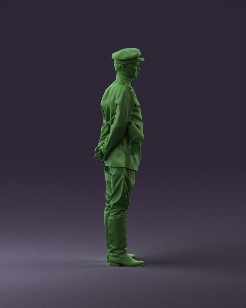 001007 man in officer uniform 3D Print Ready 3D print model_16