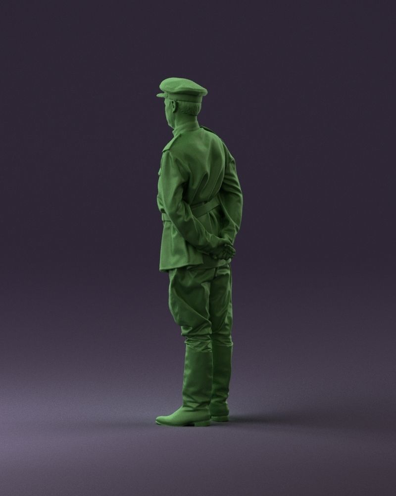 001007 man in officer uniform 3D Print Ready 3D print model_19