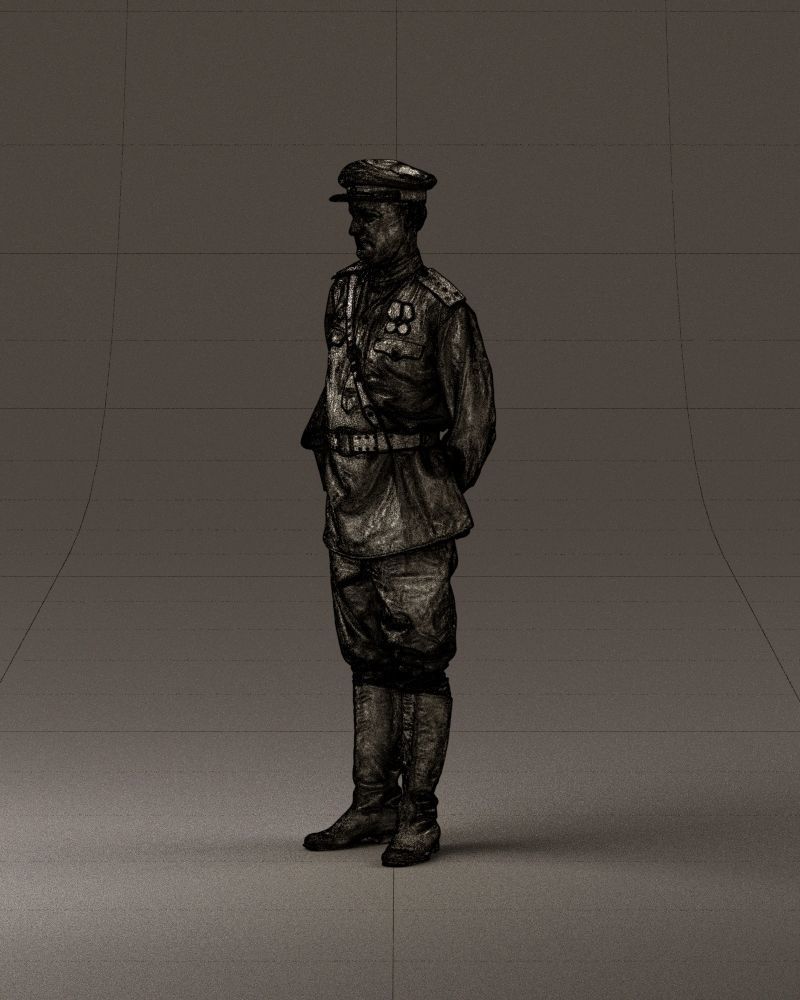 001007 man in officer uniform 3D Print Ready 3D print model_33