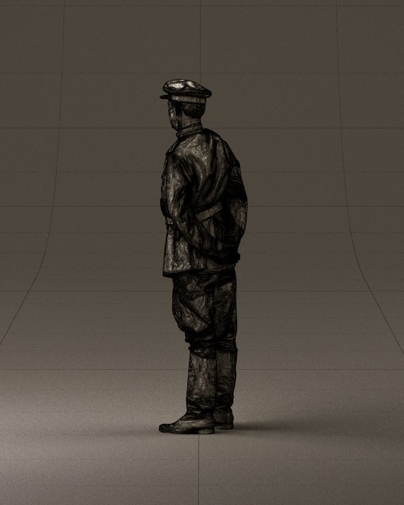 001007 man in officer uniform 3D Print Ready 3D print model_31