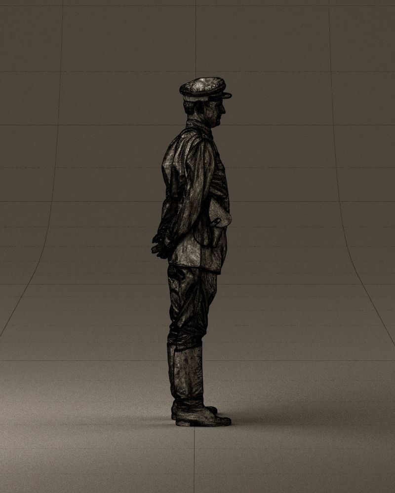 001007 man in officer uniform 3D Print Ready 3D print model_28