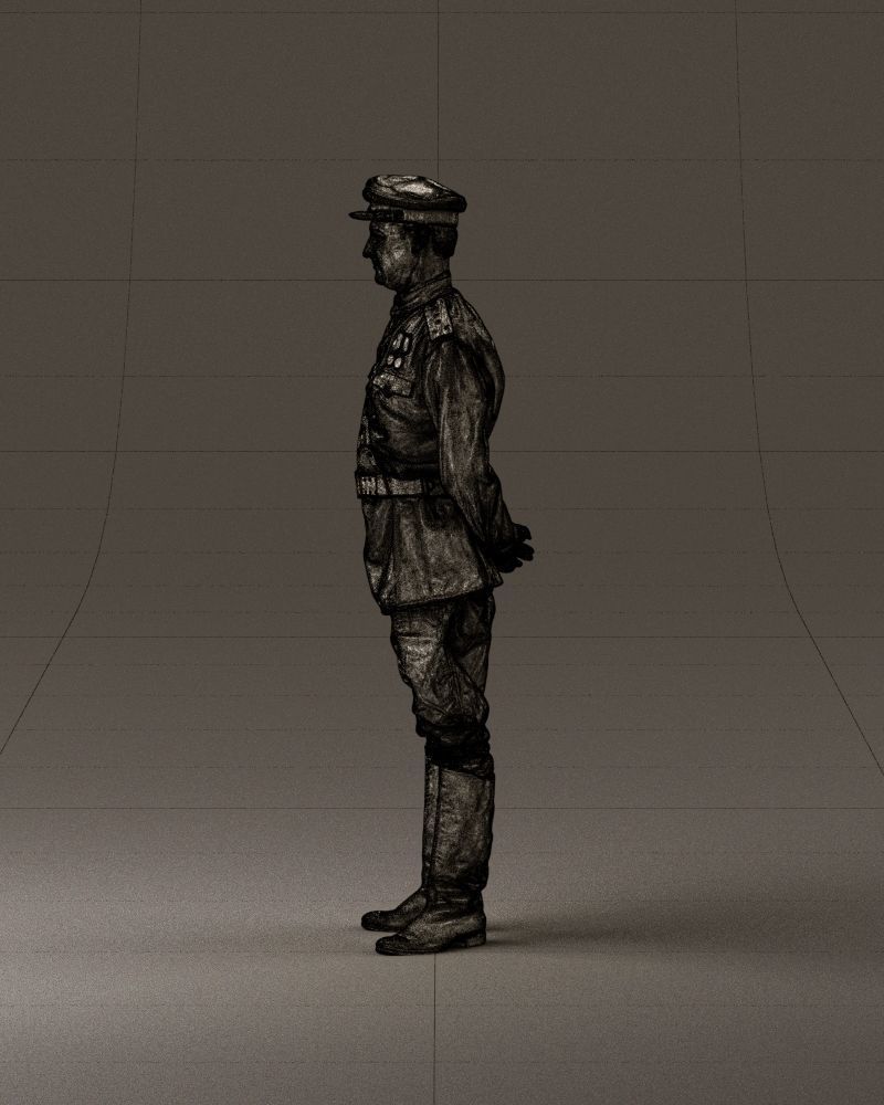 001007 man in officer uniform 3D Print Ready 3D print model_32