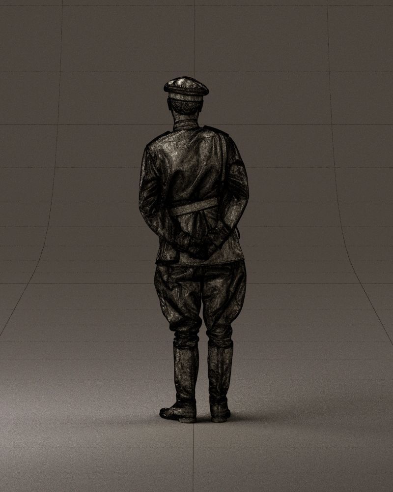 001007 man in officer uniform 3D Print Ready 3D print model_30