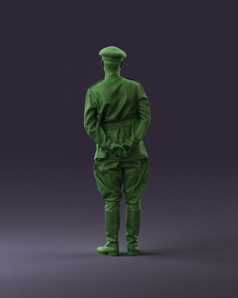 001007 man in officer uniform 3D Print Ready 3D print model_18