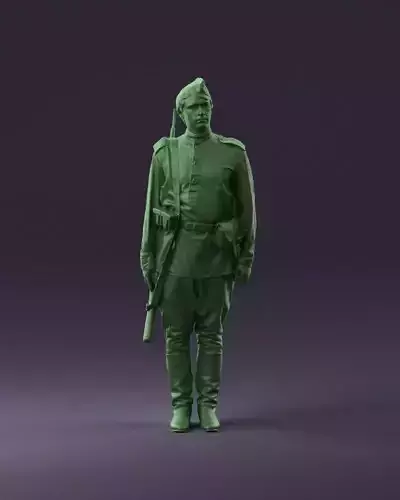 001008 man in soldier uniform sniper rifle