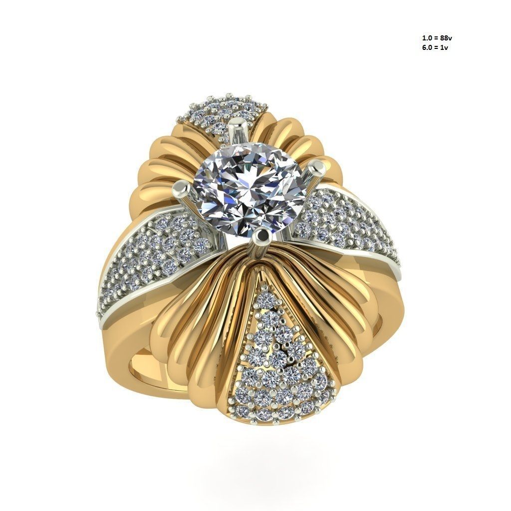 women ring 3D model_1