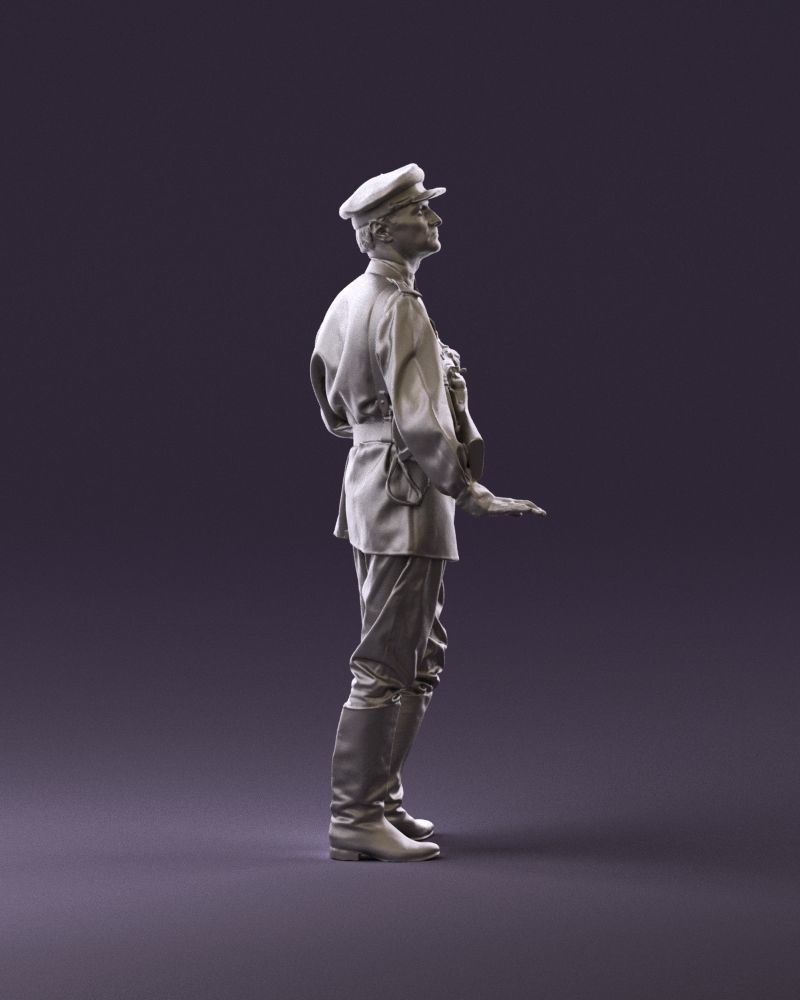 001010 man in soviet officer suit with ppsh 3D model_16