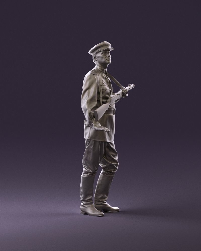 001010 man in soviet officer suit with ppsh 3D model_15
