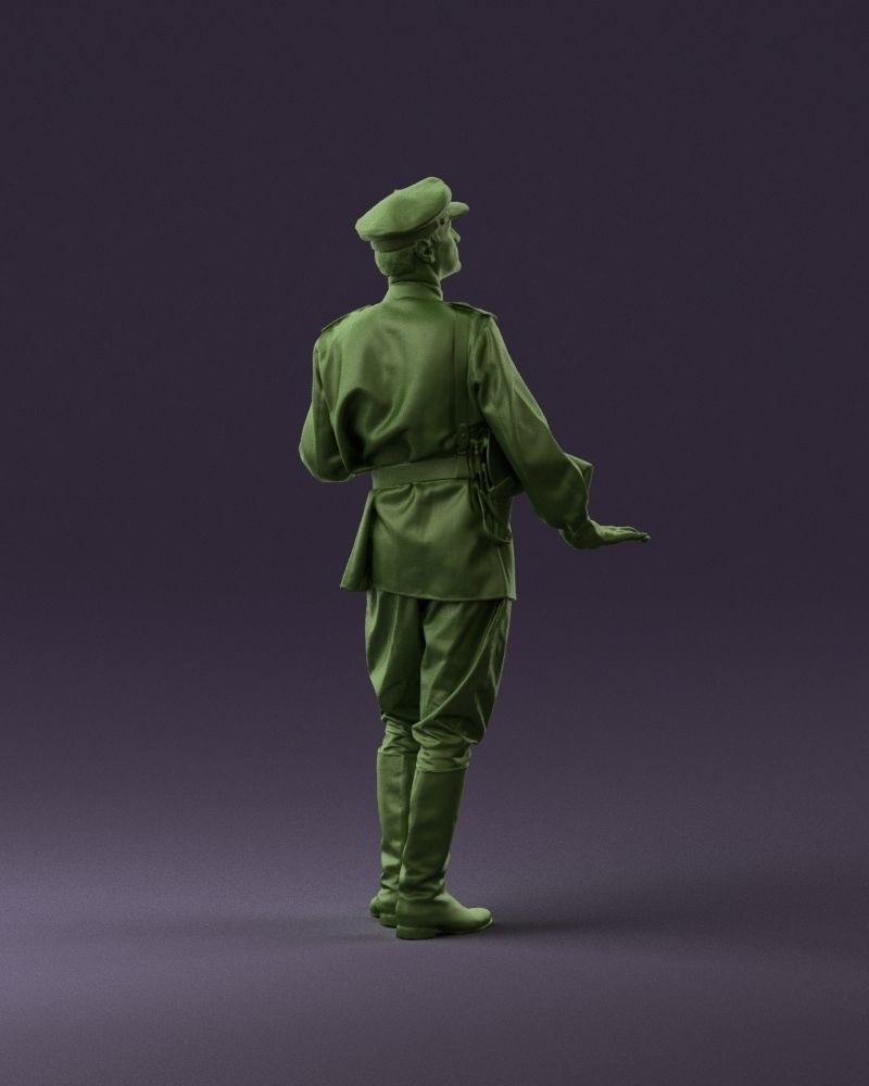001010 man in soviet officer suit with ppsh 3D model_5