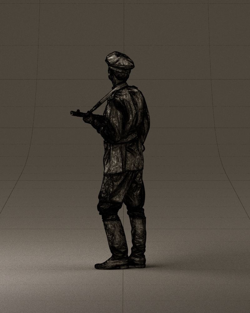 001010 man in soviet officer suit with ppsh 3D model_31