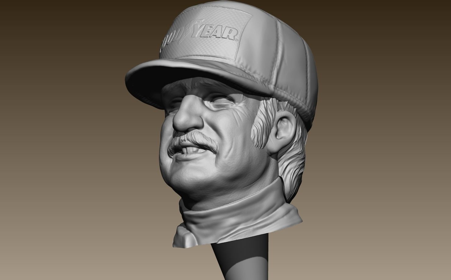 Clay Regazzoni Car Driver 3D print model_38