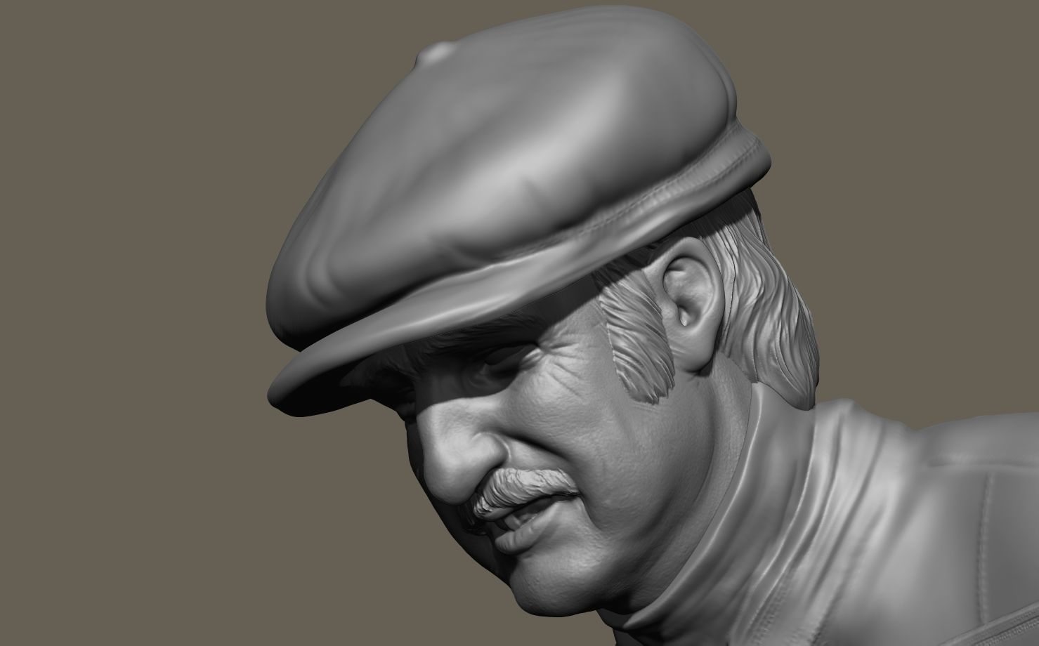 Clay Regazzoni Car Driver 3D print model_16