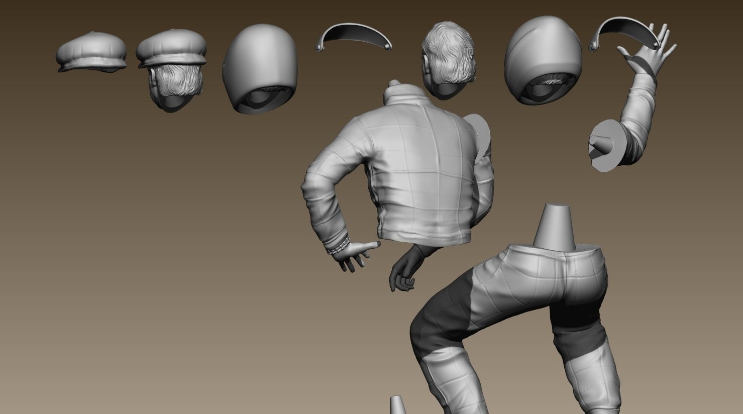 Clay Regazzoni Car Driver 3D print model_30