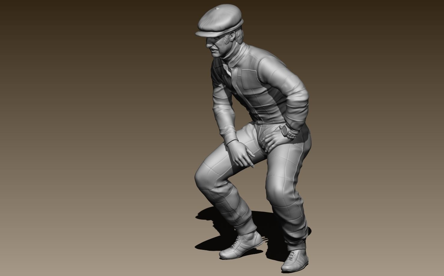 Clay Regazzoni Car Driver 3D print model_24