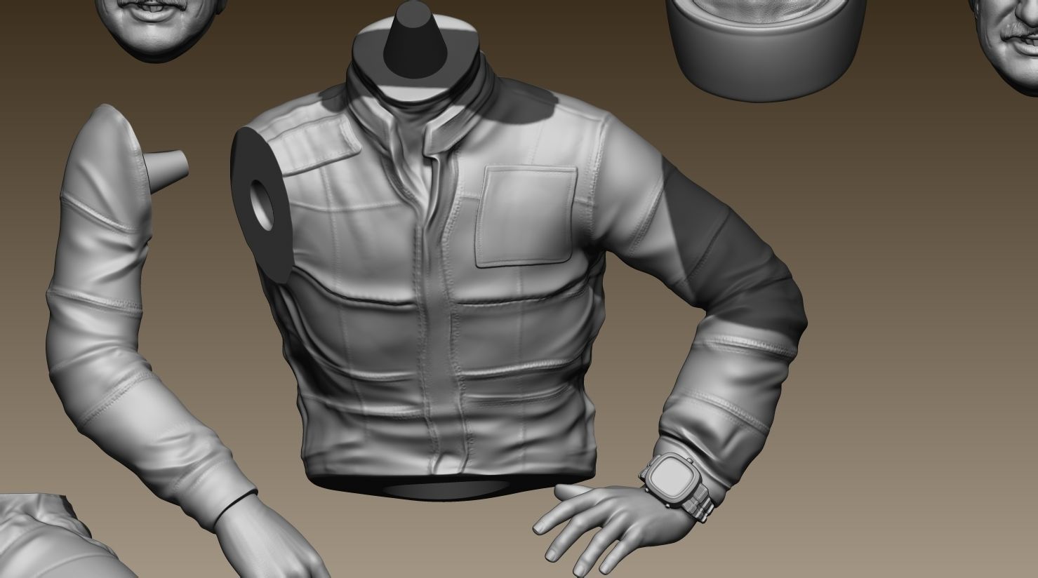 Clay Regazzoni Car Driver 3D print model_21