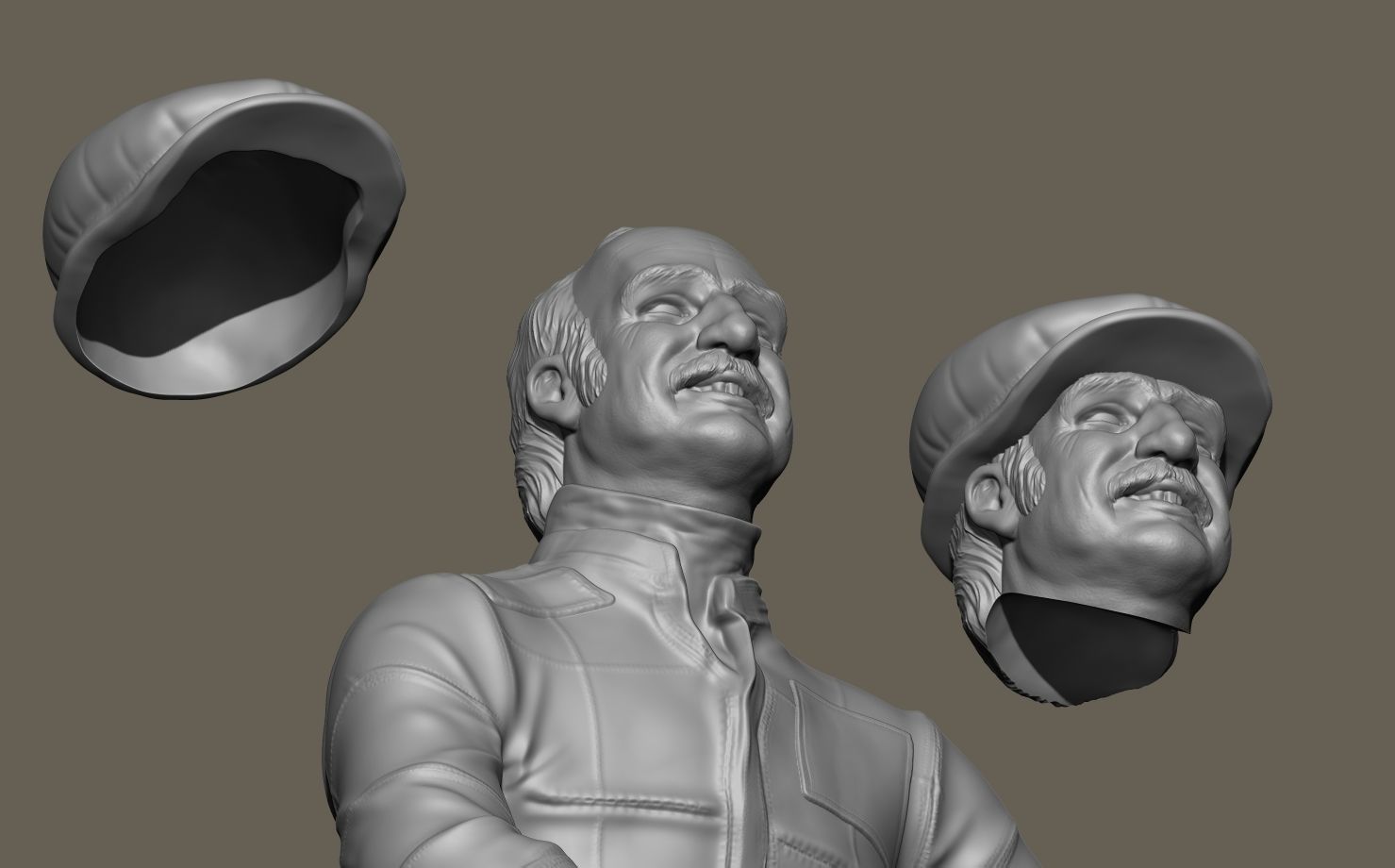 Clay Regazzoni Car Driver 3D print model_19