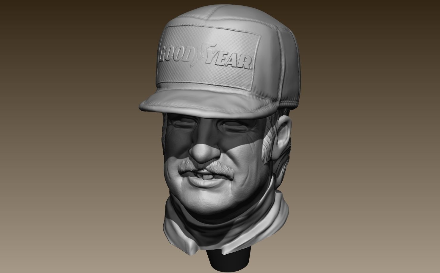 Clay Regazzoni Car Driver 3D print model_37