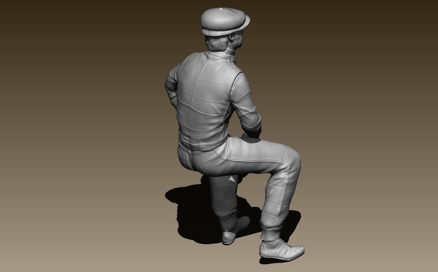 Clay Regazzoni Car Driver 3D print model_26