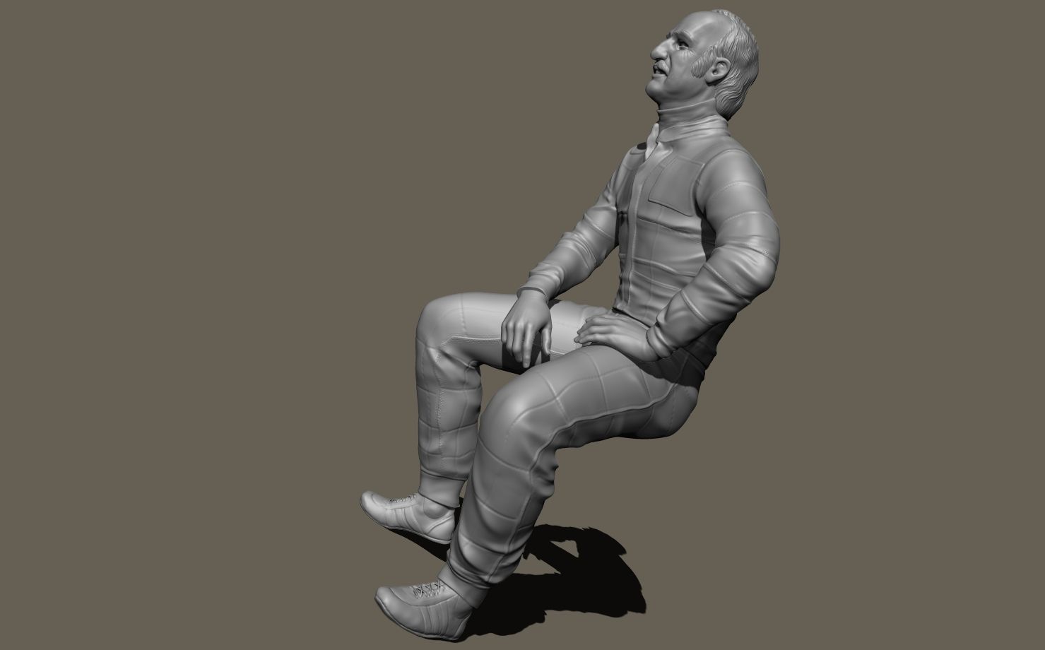 Clay Regazzoni Car Driver 3D print model_8