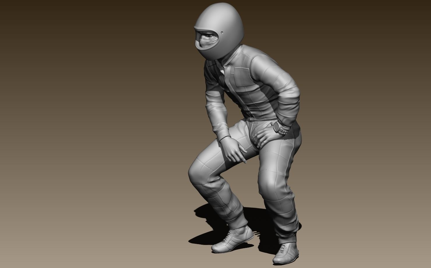 Clay Regazzoni Car Driver 3D print model_5