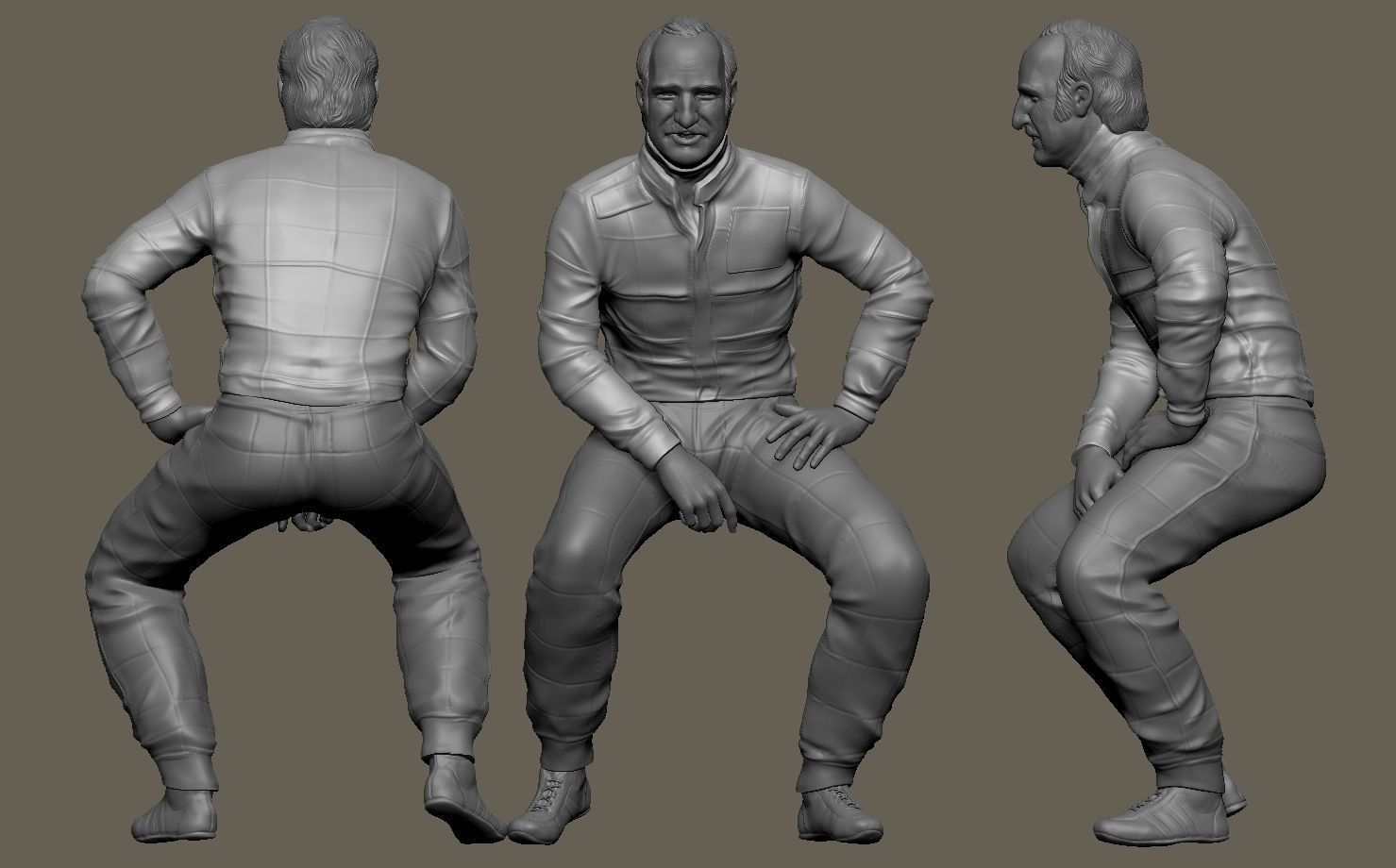 Clay Regazzoni Car Driver 3D print model_15