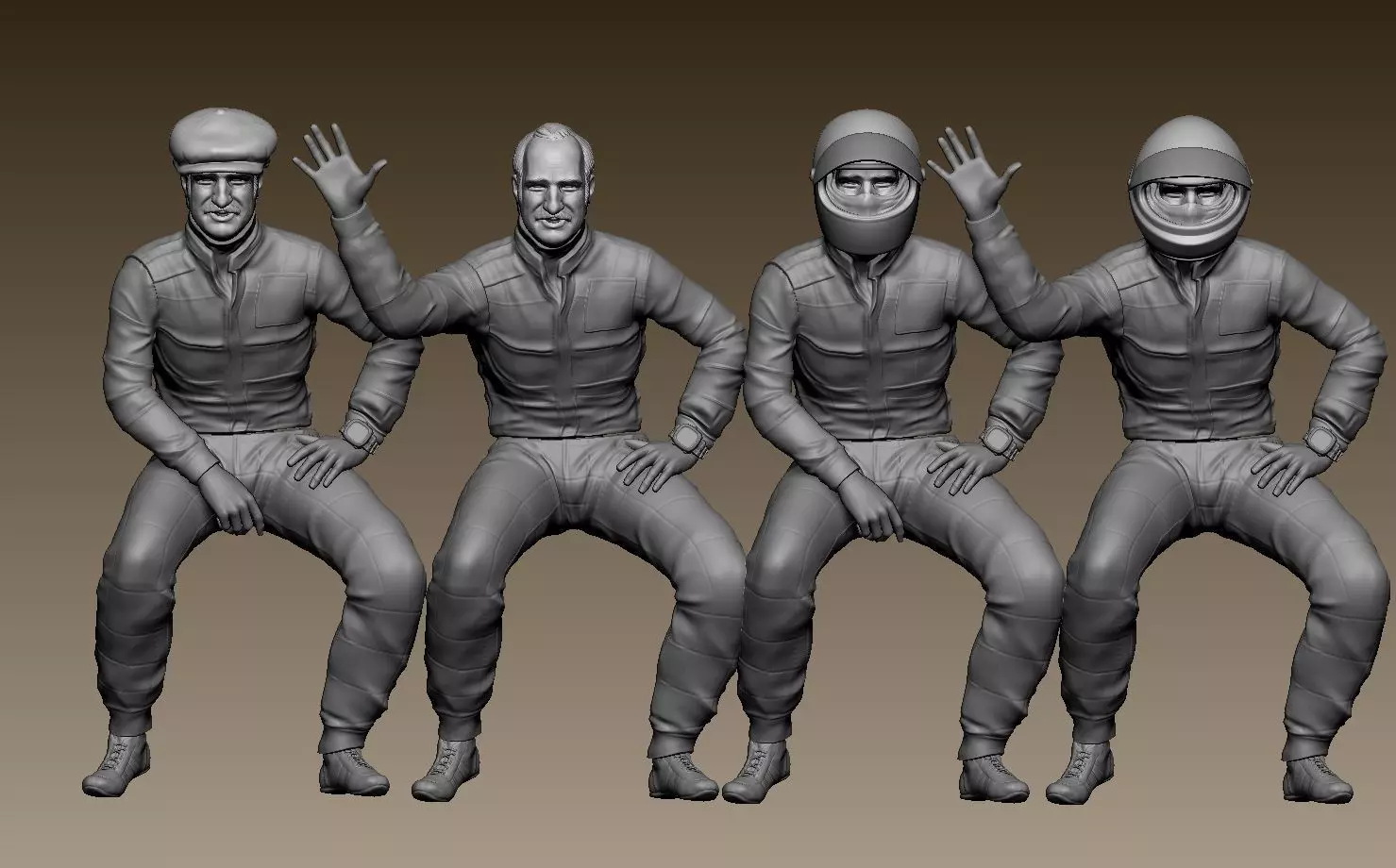 Clay Regazzoni Car Driver 3D print model_0