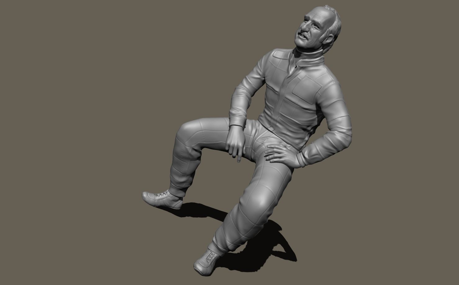 Clay Regazzoni Car Driver 3D print model_9