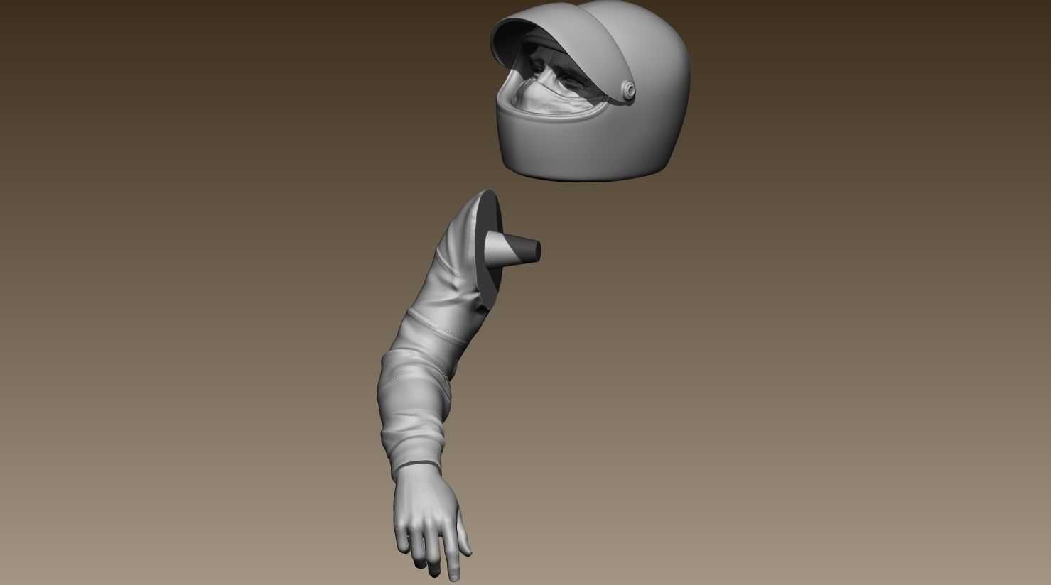 Clay Regazzoni Car Driver 3D print model_20