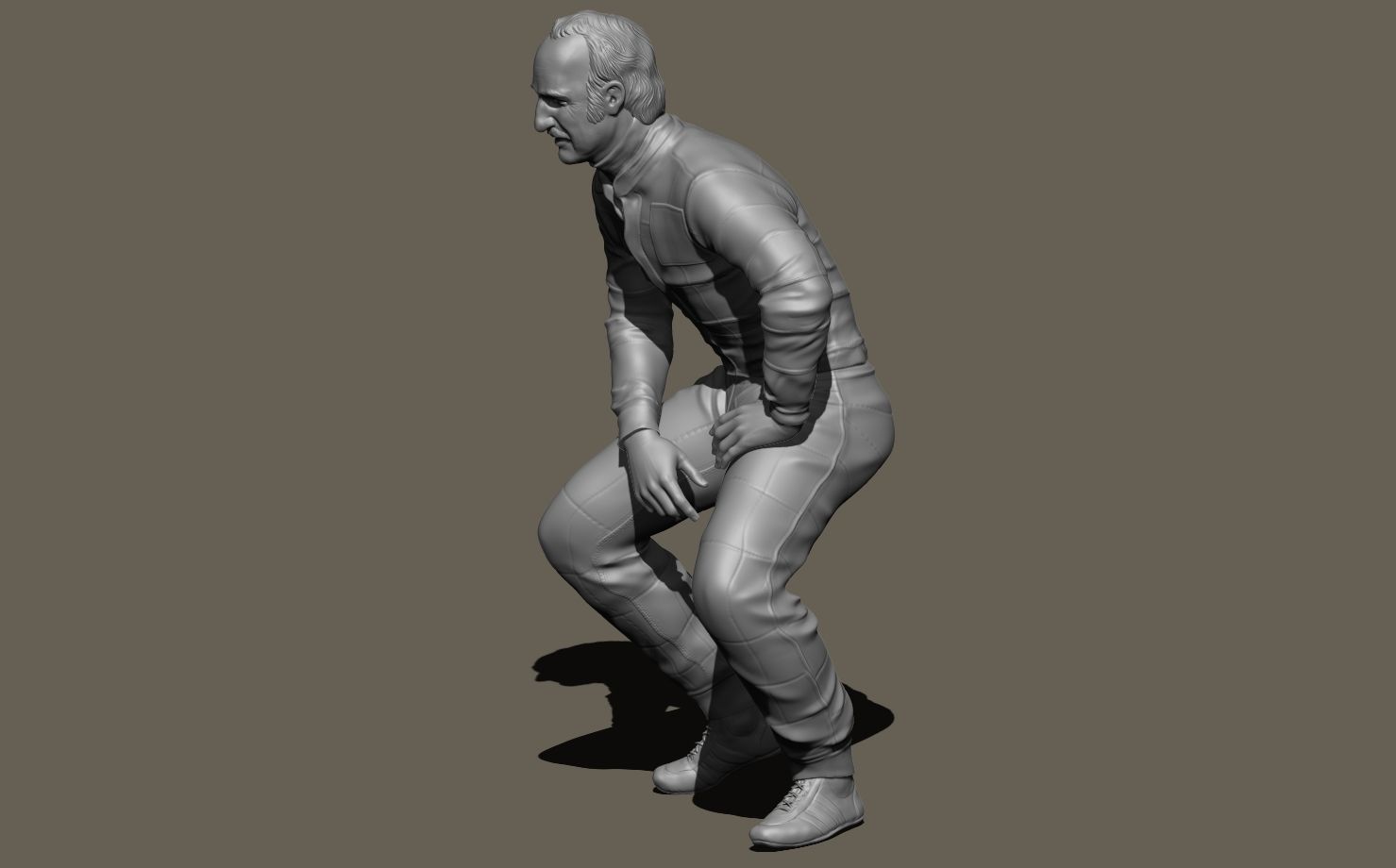 Clay Regazzoni Car Driver 3D print model_14