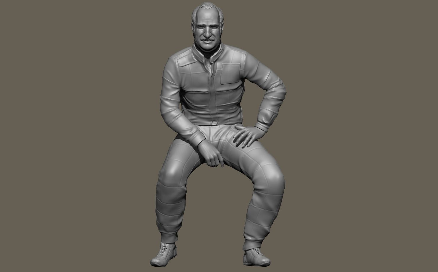 Clay Regazzoni Car Driver 3D print model_34