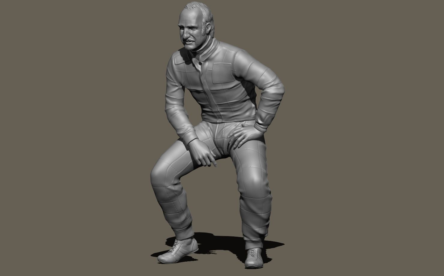 Clay Regazzoni Car Driver 3D print model_7