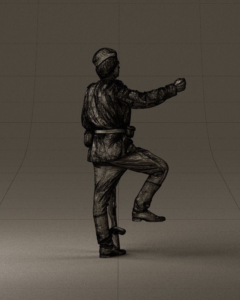 001011 man in sov soldier with mosin sniper rifle 3D Print Ready 3D print model_29