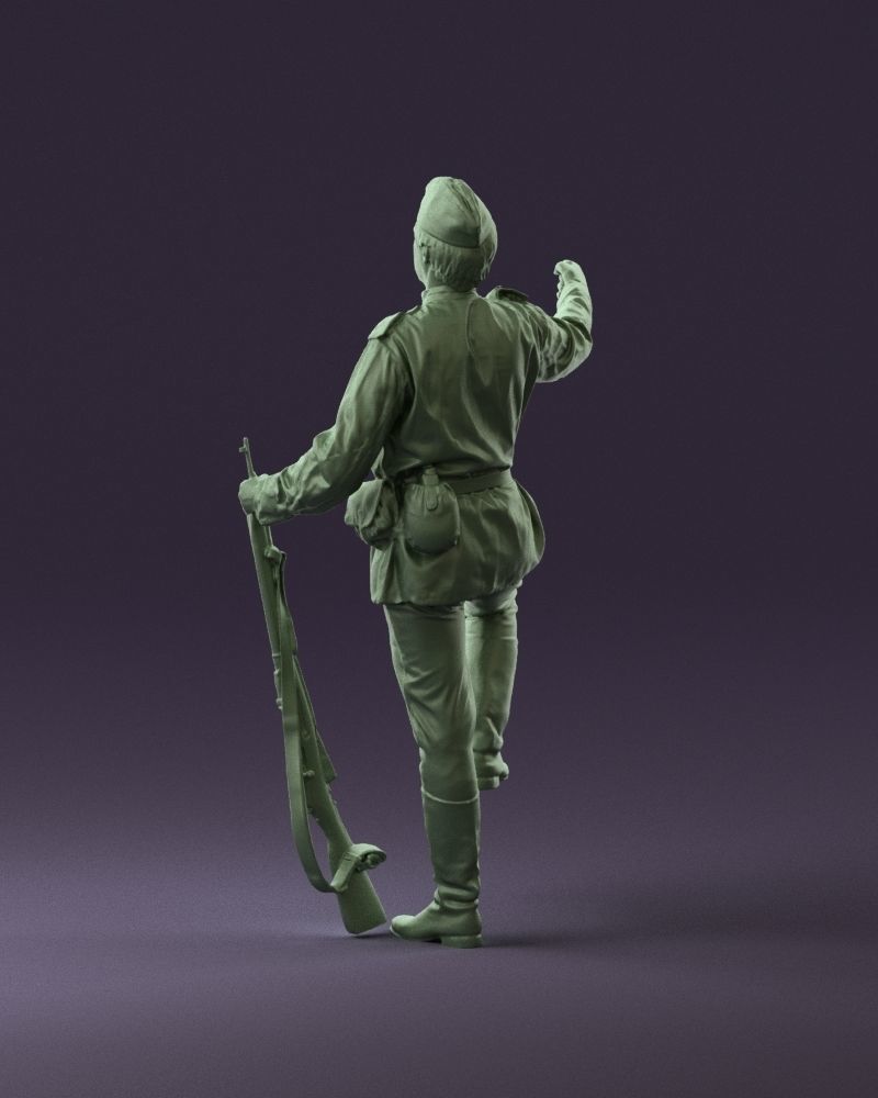 001011 man in sov soldier with mosin sniper rifle 3D Print Ready 3D print model_19