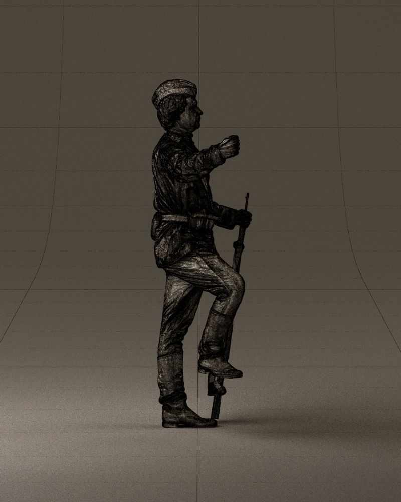 001011 man in sov soldier with mosin sniper rifle 3D Print Ready 3D print model_28