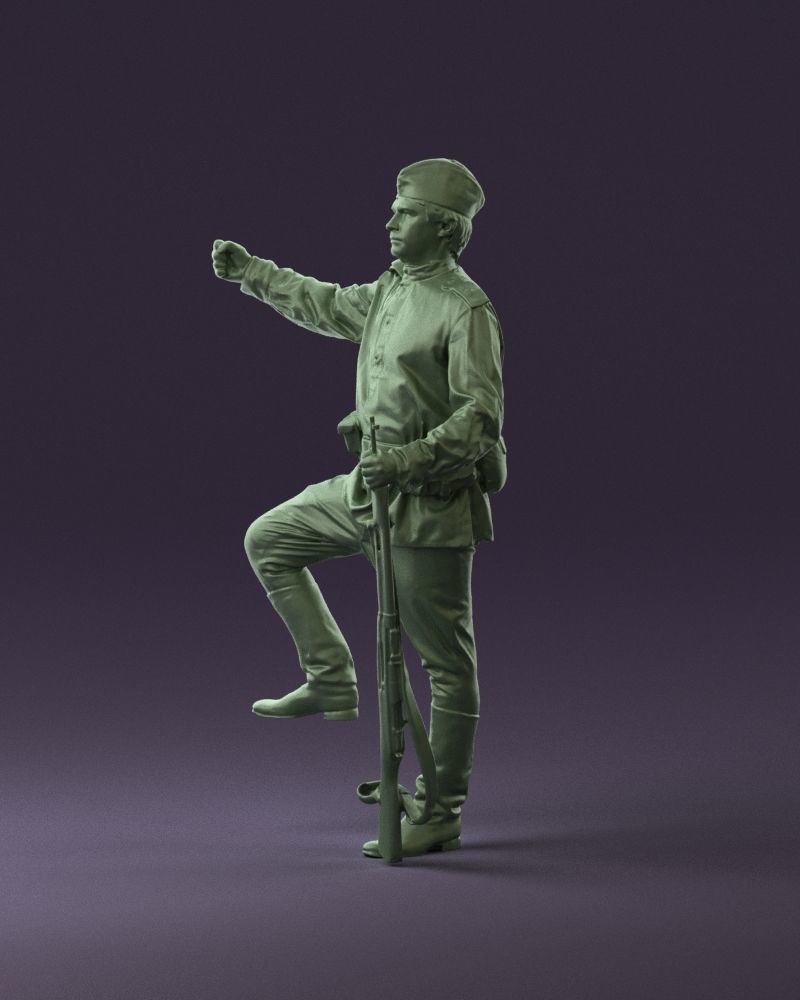 001011 man in sov soldier with mosin sniper rifle 3D Print Ready 3D print model_21